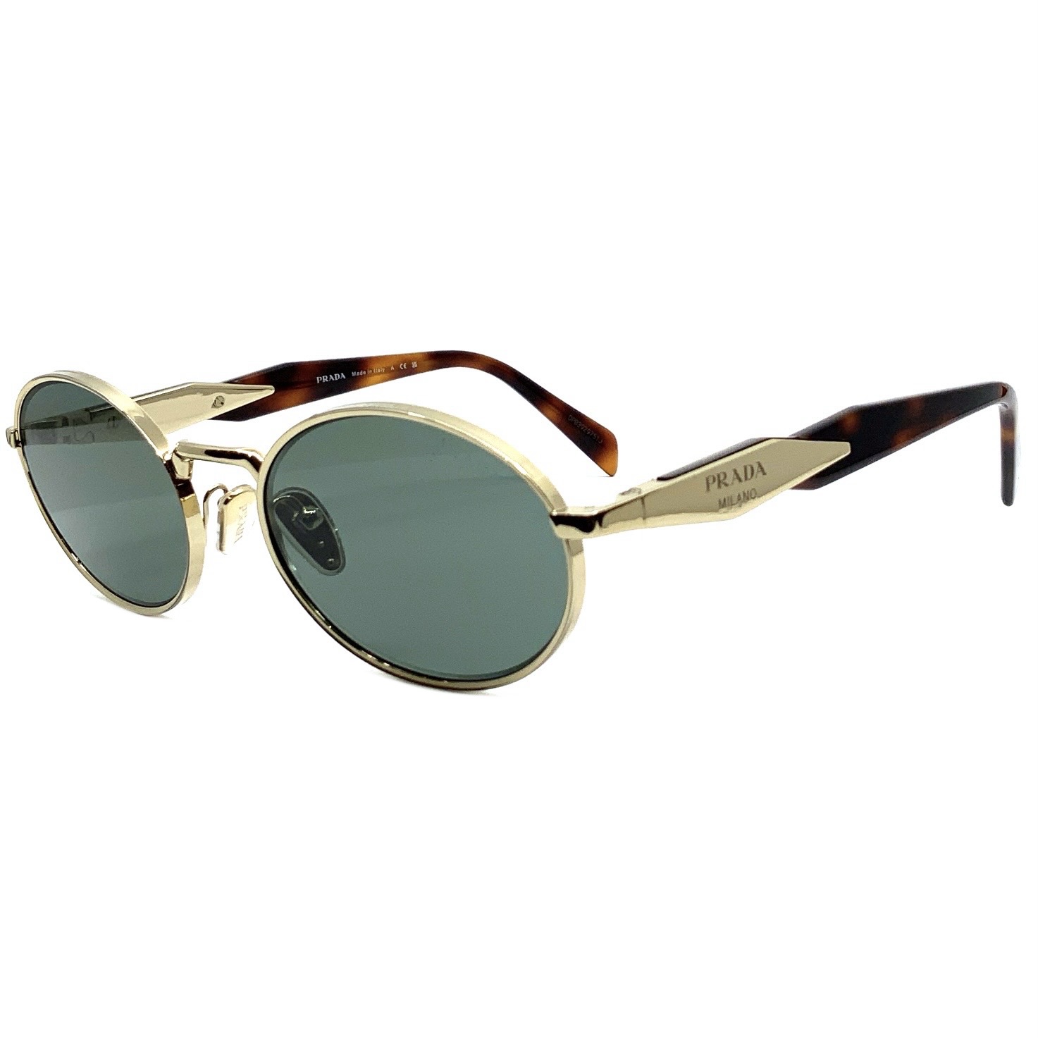 PRADA SPR 65ZS ZVN09T Pale Gold / Dark green 55
