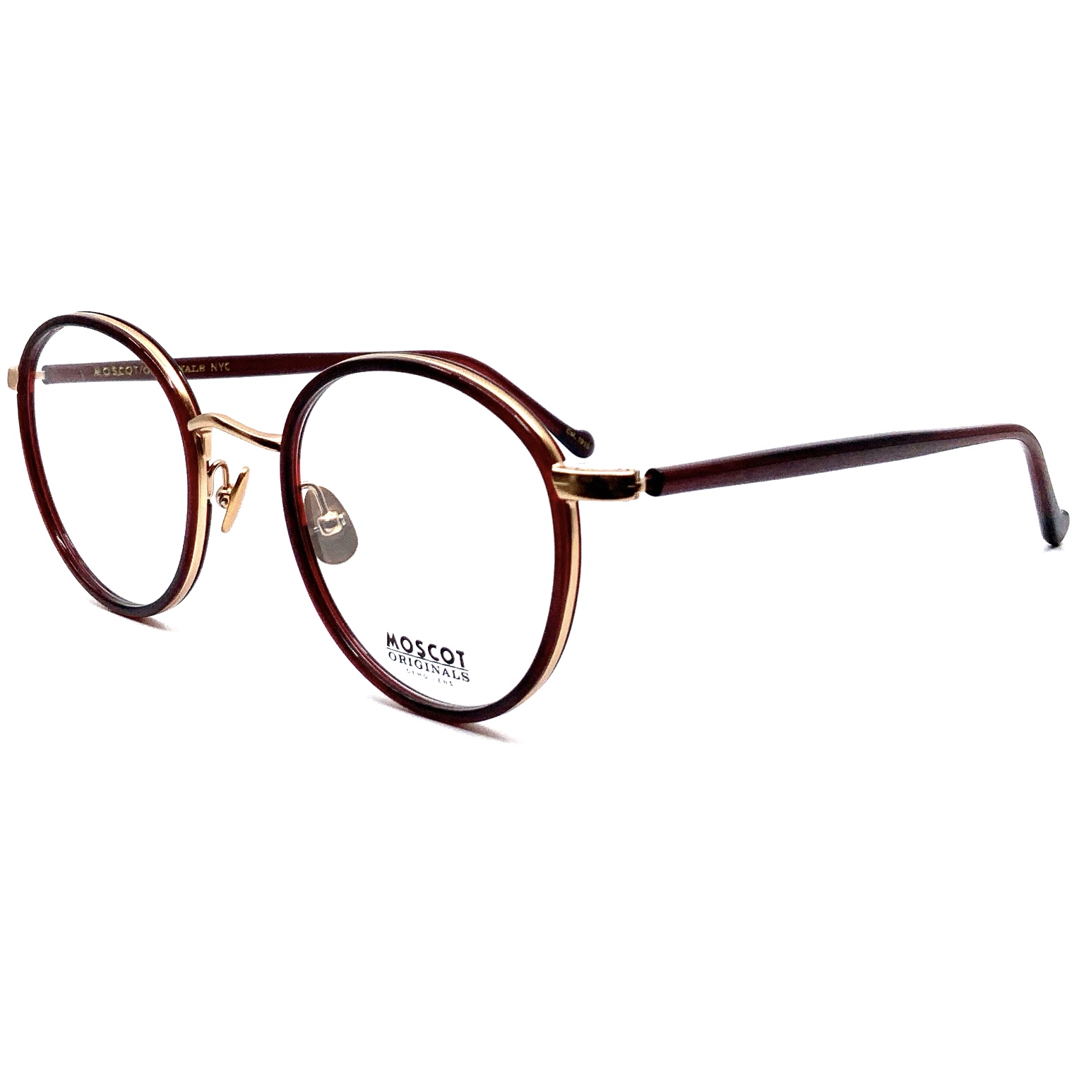 MOSCOT ZEV NV BURBUNDY/ROSE GOLD 49