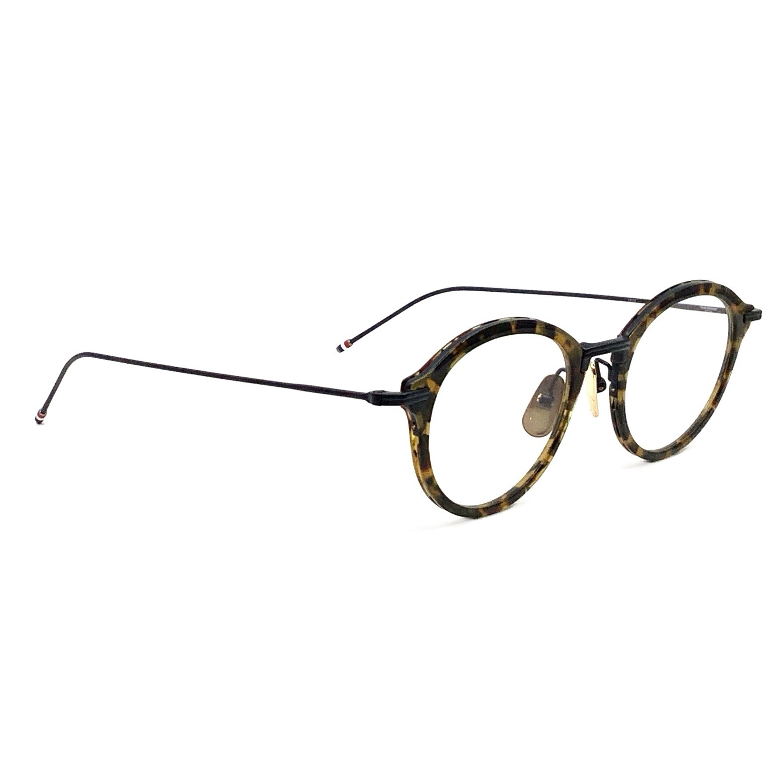 THOM BROWNE トムブラウン ラウンド眼鏡 UEO0908A 205 49サイズ (在庫