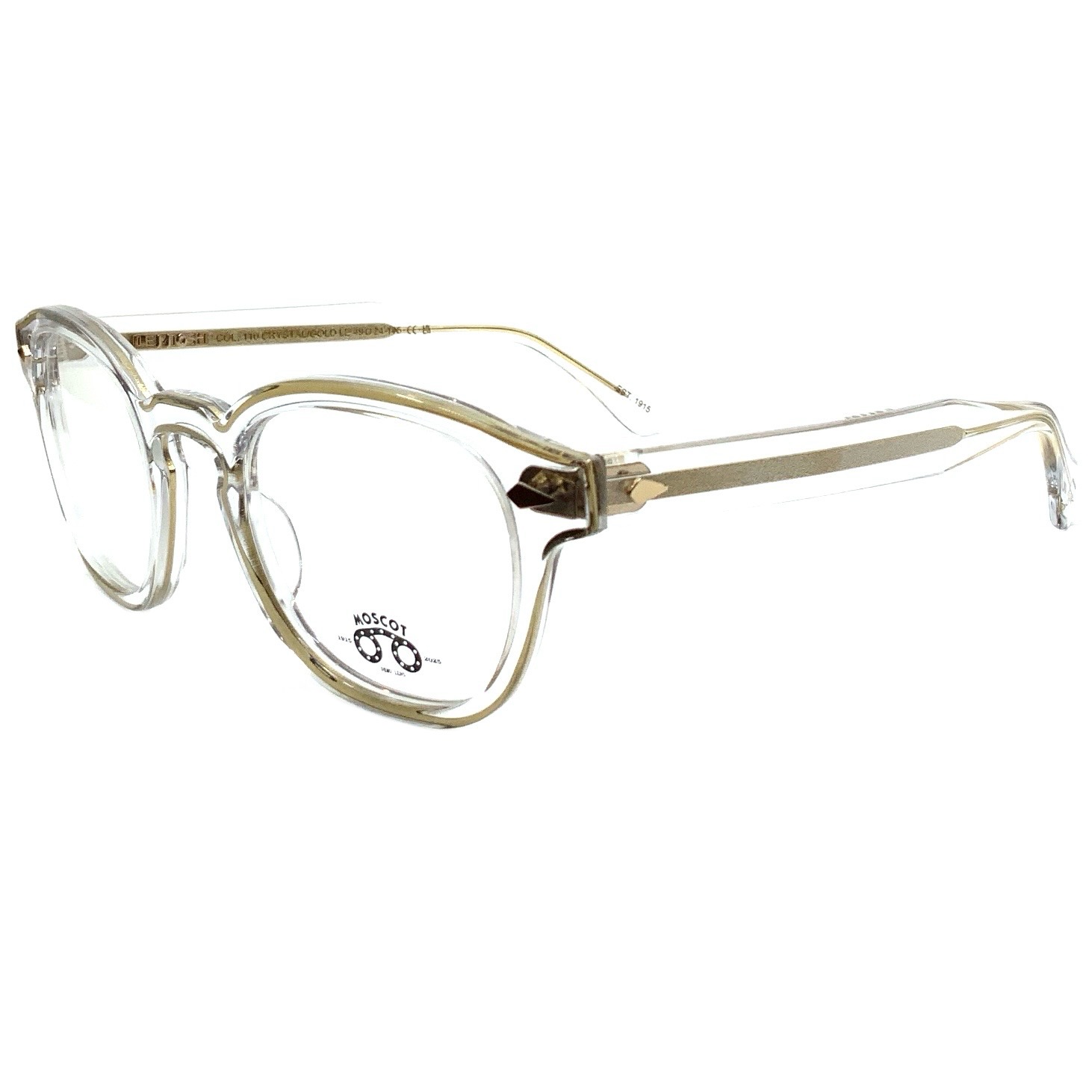 MOSCOT モスコット メガネ LEMTOSH 49 レムトッシュ CRY/GOLD 110LE